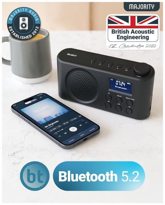 Produktbild Majority Orwell Valo (DAB+, FM, Bluetooth)