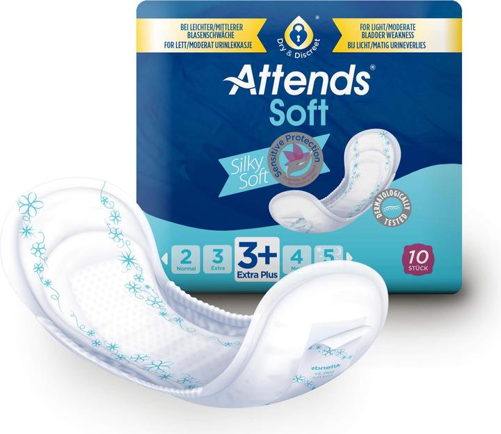 Actual product image Attends Soft 3+ extra plus, 10 pads (10 x)