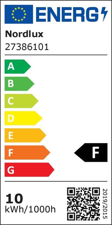 Label énergétique Nordlux Luminaire pour locaux humides LED G13 9 W (800 lm, G13)