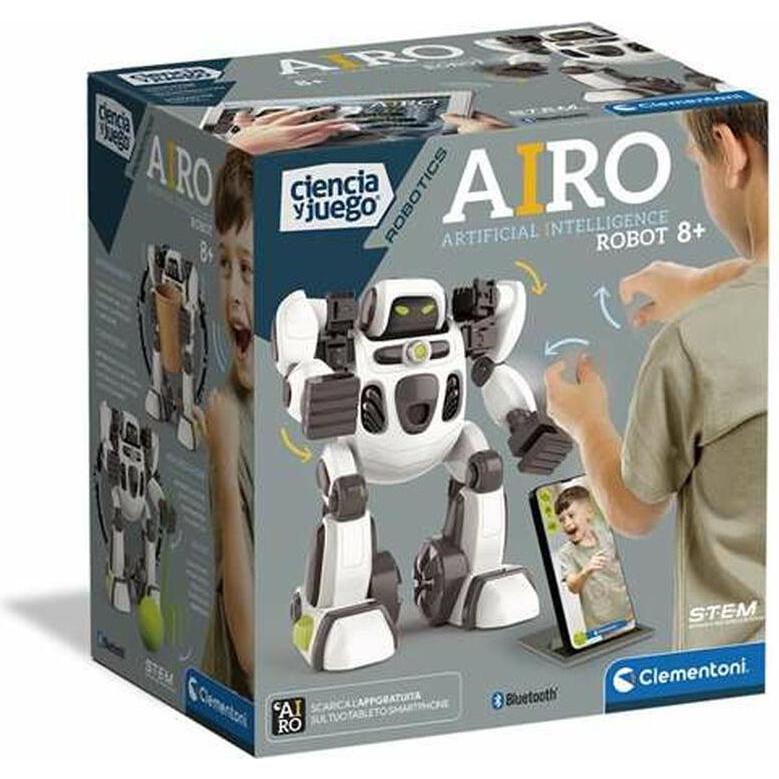 Clementoni AIRO Roboter Künstliche Intelligenz, Kit robotica, Grigio