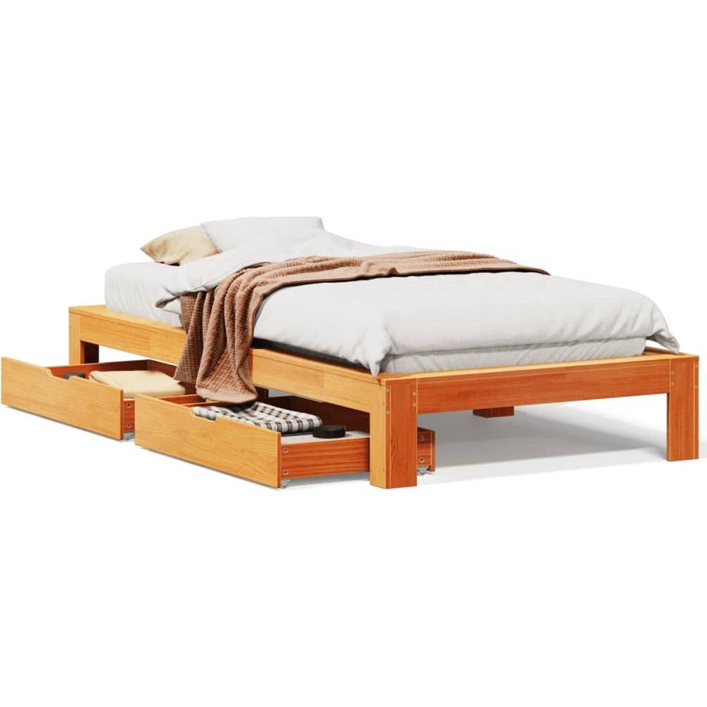 VidaXL, Bett, Bett ohne Matratze (75 x 190 cm)