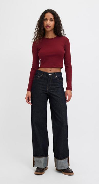 Actual product image JJXX Jxfeline Str Ls Rib Tee Jrs Noos (XS)