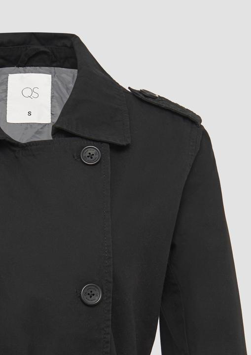 Immagine prodotto S.Oliver Outdoor-Jacke Kurzer Trenchcoat aus Baumwolle mit Gürtel