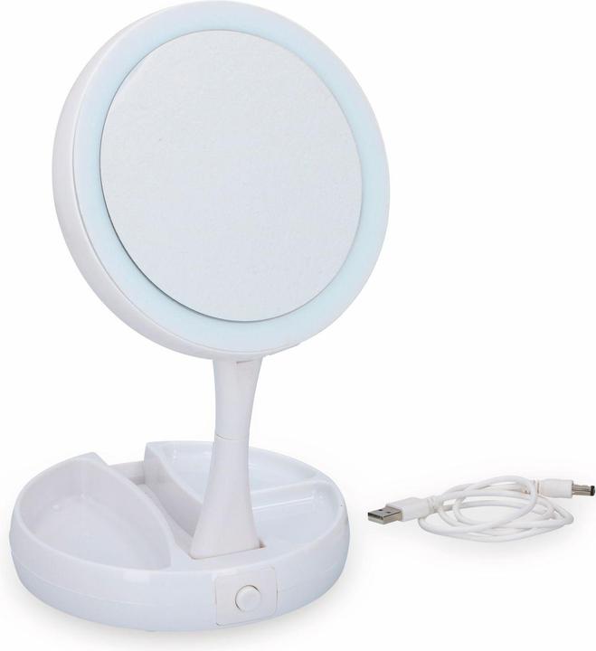 Actual product image Grundig LED cosmetic mirror light foldable