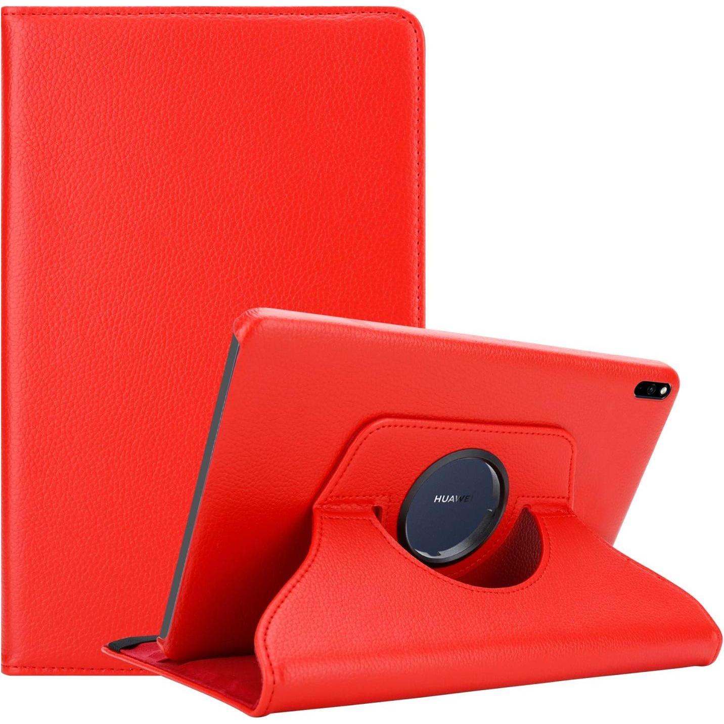 Cadorabo Tablet Book Gummi (KEIN Wake Up) Hülle (Huawei MatePad Pro 10.8 (2019)), Tablet Hülle, Rot