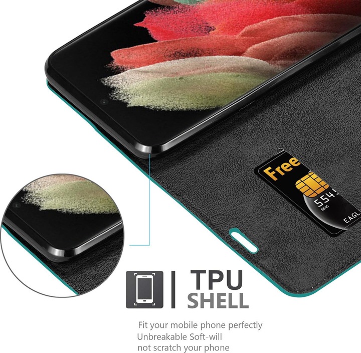 Produktbild Cadorabo Book Invisible Magnet Cover (Samsung Galaxy S21 Ultra)