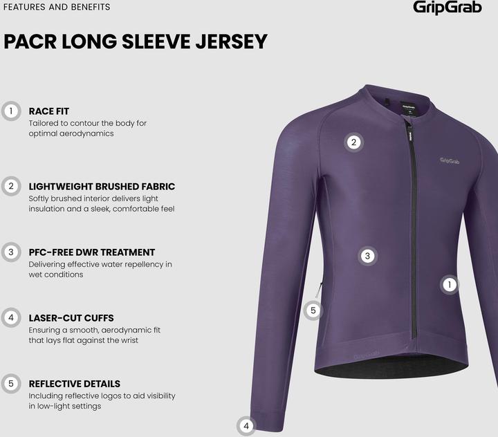 Image du produit GripGrab Chemise de Cyclisme PACR LS (M)