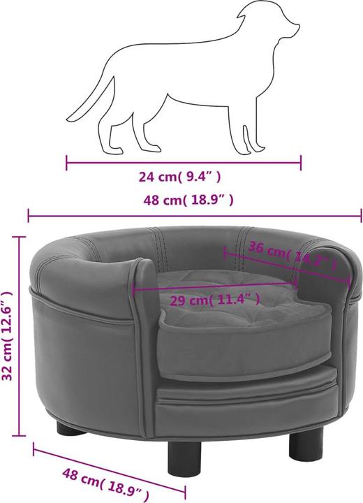 Actual product image vidaXL Hundesofa (Dog)