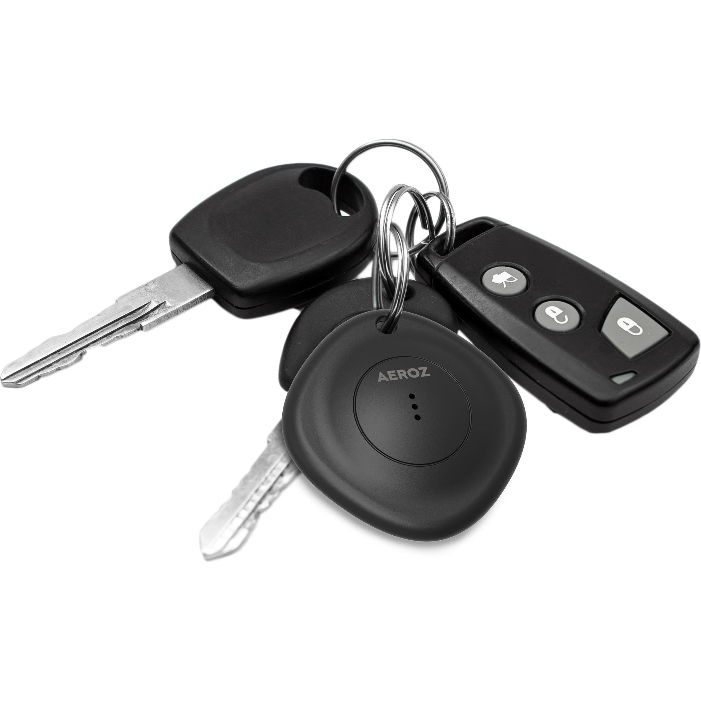 Aeroz TAG-1000 Black (1-pack) Key finder for use with iPhone - Works with Apple Find My app, Weiteres Smartphone Zubehör...