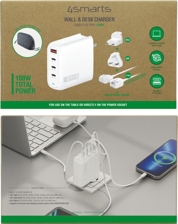 Productafbeelding 4smarts GaN Flex Pro (100 W)