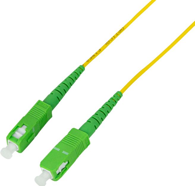 Produktbild LogiLink LWL Patchkabel, 2x SC-Simplex, OS2, 20 m, gelb SC-Simplex Stecker (20 m)