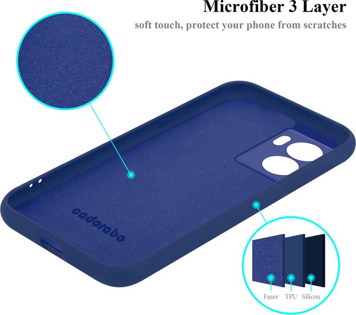 Actual product image Cadorabo TPU Liquid Silicone Case Cover for Oppo A57 5G / A77 5G / Realme V23 (Oppo A57 5G, Oppo A77 5G, Realme V23 5G)