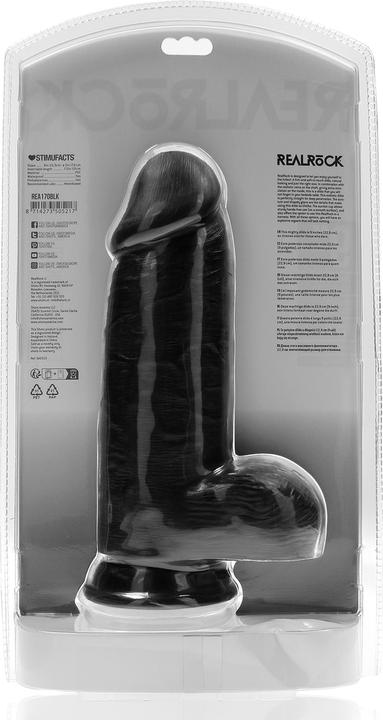 Image du produit RealRock Extra Thick Straight with Balls 9 / 23 cm - Black