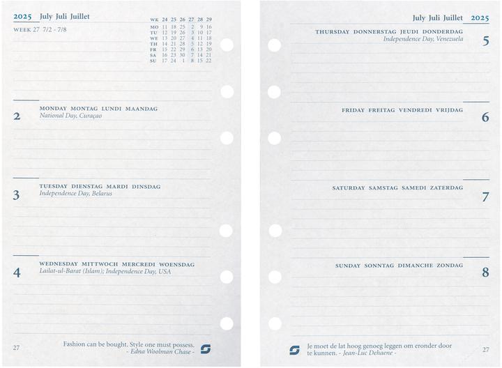 Nutritional values and ingredients Succes Ricambi Senior agenda annuale gennaio-dicembre (9.5 x 15 cm, German, English, Italian, French)