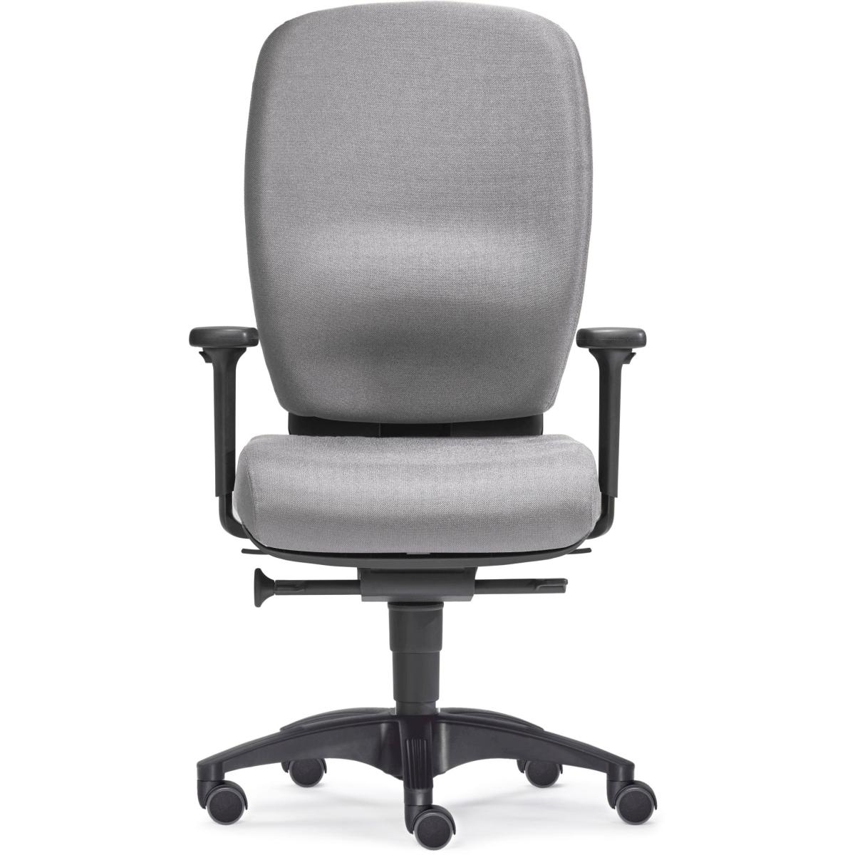 Sitwell, Bürostuhl, Büro-Drehstuhl Lady Comfort mit Armlehnen Polyamid-Fusskreuz grau
