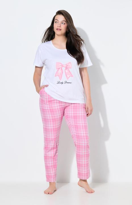 Produktbild Ulla Popken Pyjamahose, Karomuster, gerades Bein, Elastikbund (46, 48)