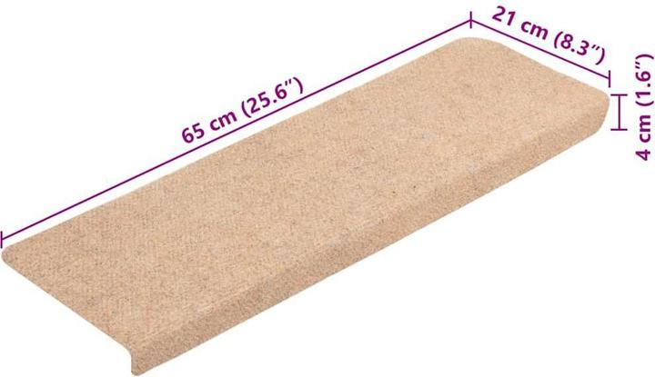 Produktbild vidaXL Stufenmatte (65 x 21 cm)