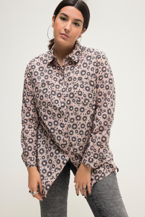 Immagine prodotto Studio Untold Camicia dal taglio squadrato con stampa con soli, collo da camicia e maniche lunghe (42, 44)