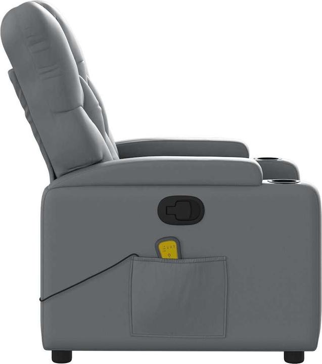 Immagine prodotto VidaXL Sedia da massaggio in similpelle grigia,Colore: Grigio, Materiale