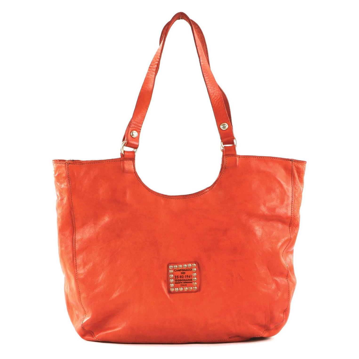 Campomaggi, Damen, Tasche, Shopping Bag, Orange