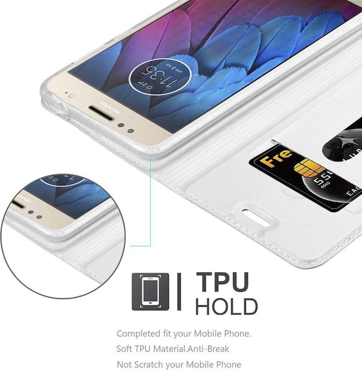 Actual product image Cadorabo Book Classy Style Cover (Motorola Moto G5S Plus)