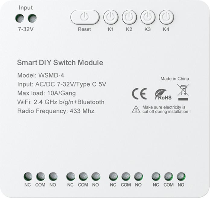 Produktbild Avatto DIY WSMD-4 32V smart switch module (Schaltaktor)