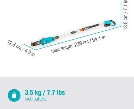 Immagine prodotto Gardena TCS 20/18V P4A (Sega a catena a batteria)