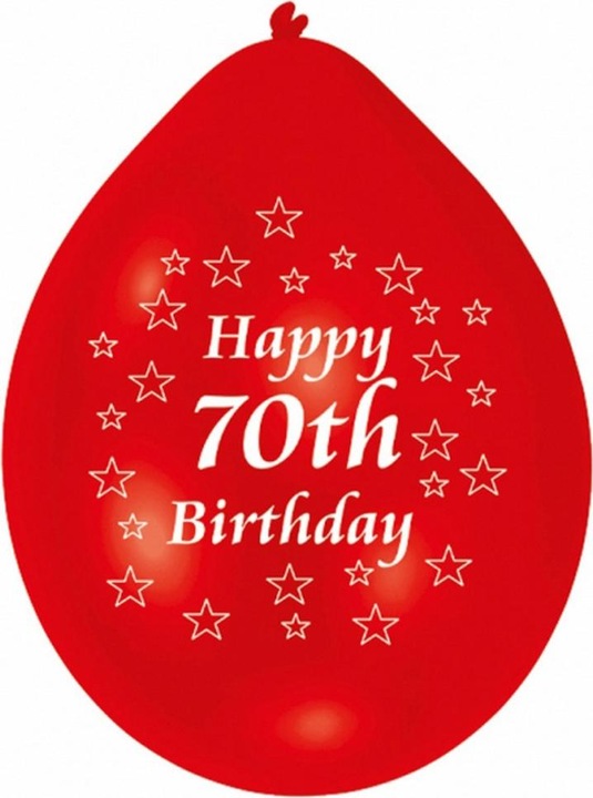 Actual product image Amscan Minipax 70th birthday balloons(60 pieces)