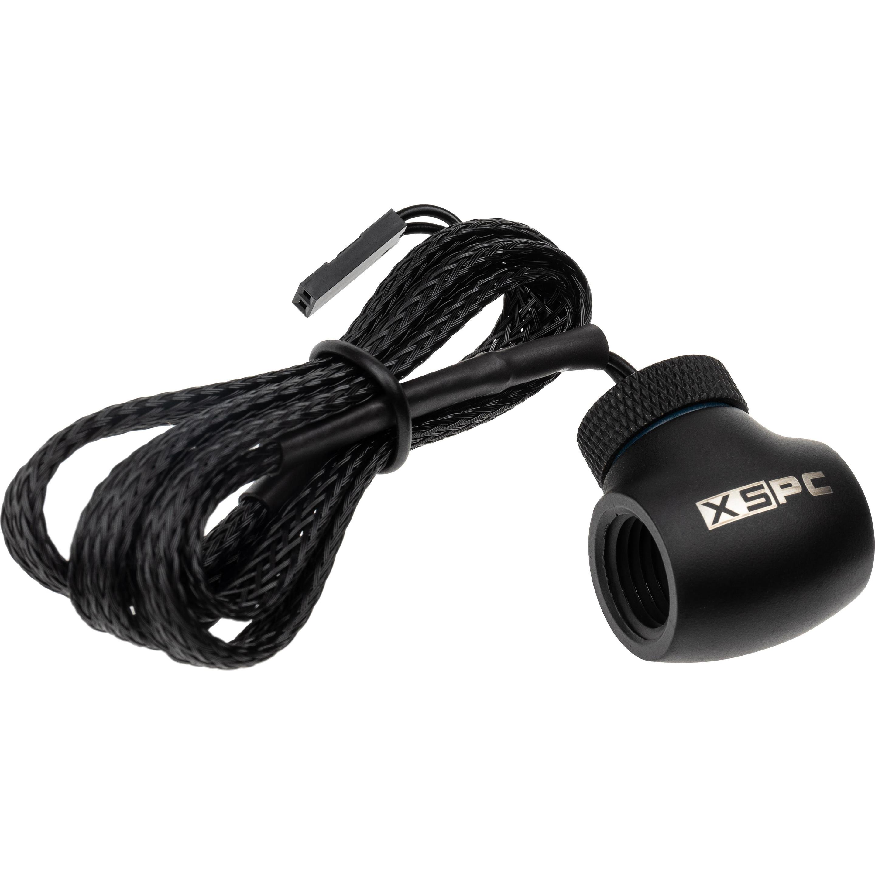 Thumbnail - XSPC G1/4" Inline 10k Sensor - mattes schwarz, Wasserkühlung Überwachung, Schwarz