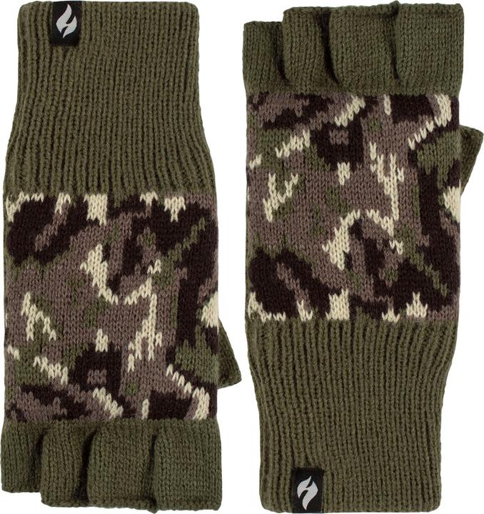 Actual product image Heat Holders Winter Warme 3.2 TOG Fleece Fingerlose Handschuhe Gestrickt Outdoor (One size)