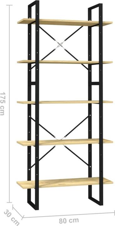 Immagine prodotto vidaXL Bücherregal (80 x 30 x 105 cm)