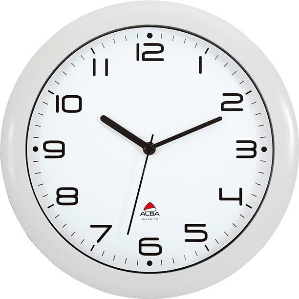Actual product image Alba HORNEW" wall clock, quartz movement, white (30 cm)