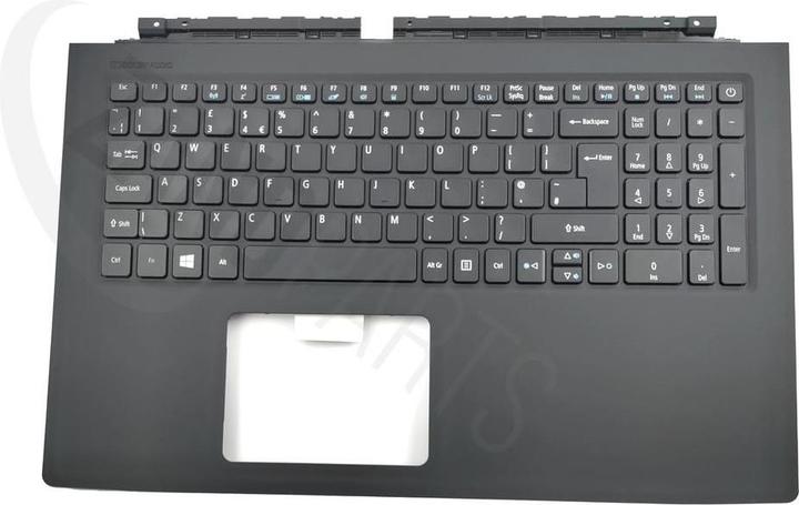 Acer N7-592G Keyboard (UK-ENGLISH) BL & Upper Cover (BLACK) (WITH LIGHT BAR)