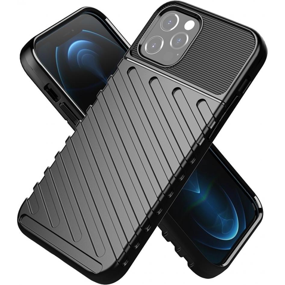 Thumbnail - Screenguard Apple iPhone 12 Pro Max SpaceCase Impact-Resistant Hülle (Apple iPhone 12 Pro Max), Smartphone Hülle, Schwar...