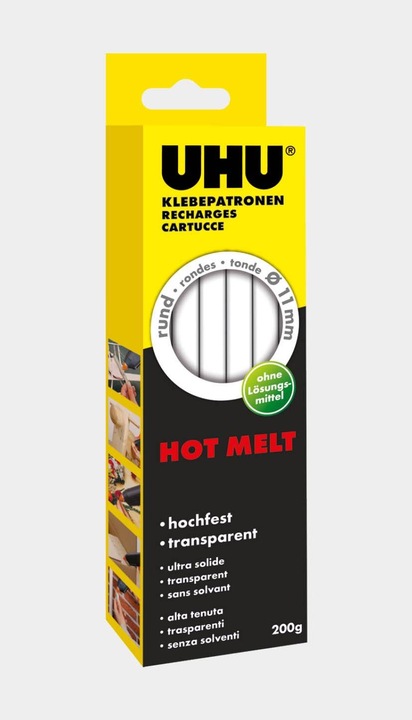 Actual product image UHU hot melt (218 g)