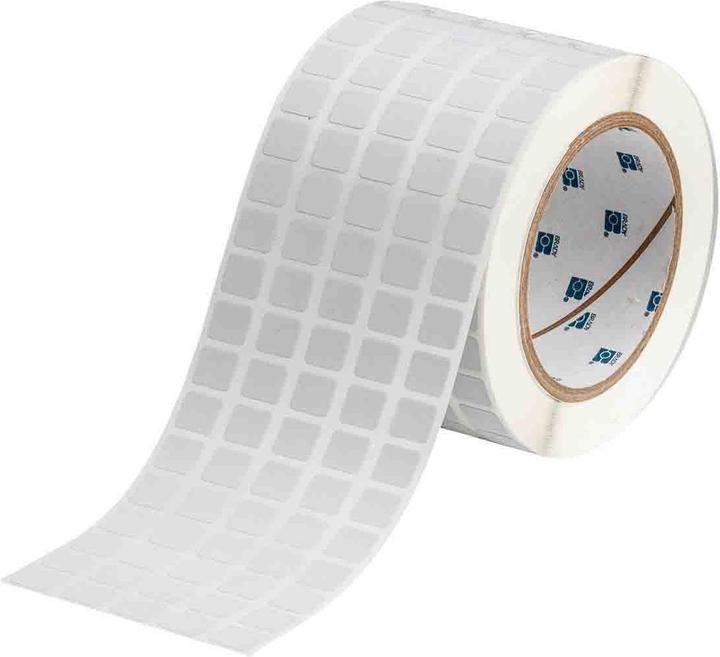 Immagine prodotto Brady THT-12-438-10, poliestere metallizzato, antimanomissione, argento, opaco, 12,70 x 11,10 mm, p (1.27 cm)