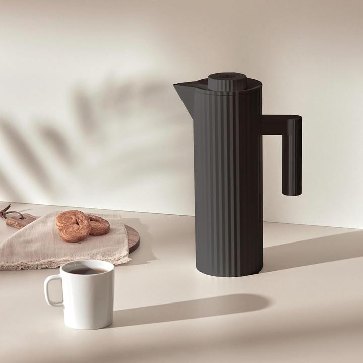Actual product image Alessi Insulated Pitcher PLISSÃ‰ Black (1 l)