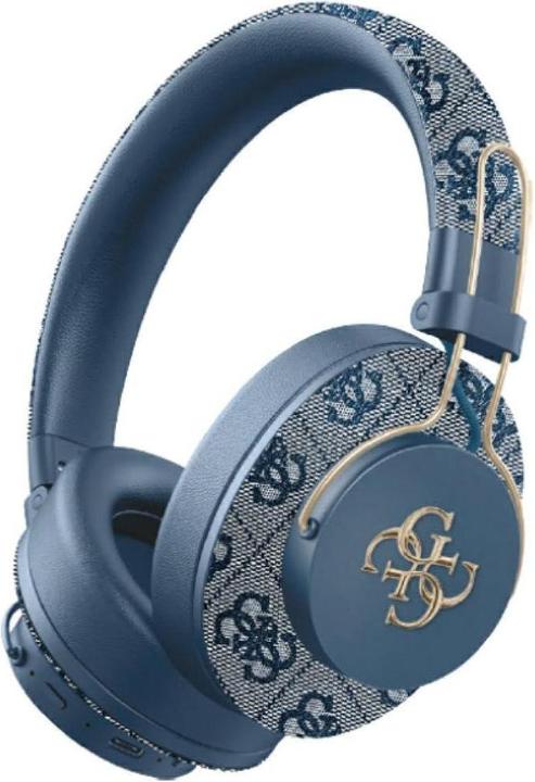 Produktbild Guess Headphones Bluetooth ENC Metal 4G Logo blue (30 h, Kabellos)