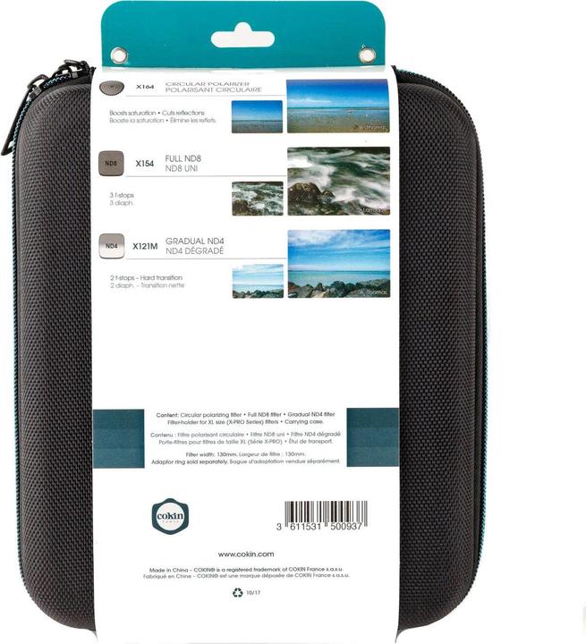Produktbild Cokin W3H0-28 Traveler Kit (XL) (ND- / Graufilter, Filteradapter, Polarisationsfilter, 130 mm)