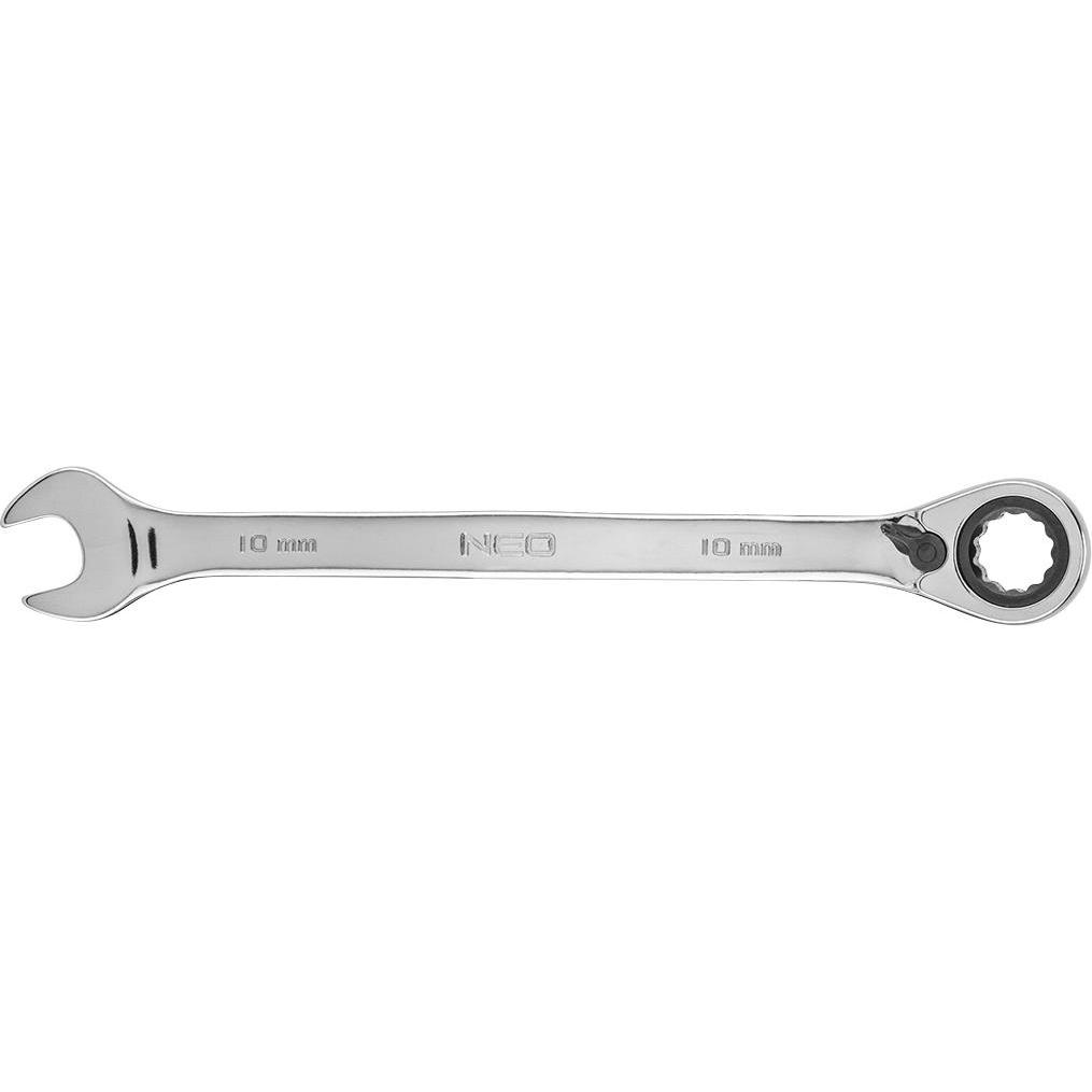 Neo, Chiave inglese, Chiave ad anello (chiave aperta a cricchetto con interruttore da 10 mm) (10 mm)