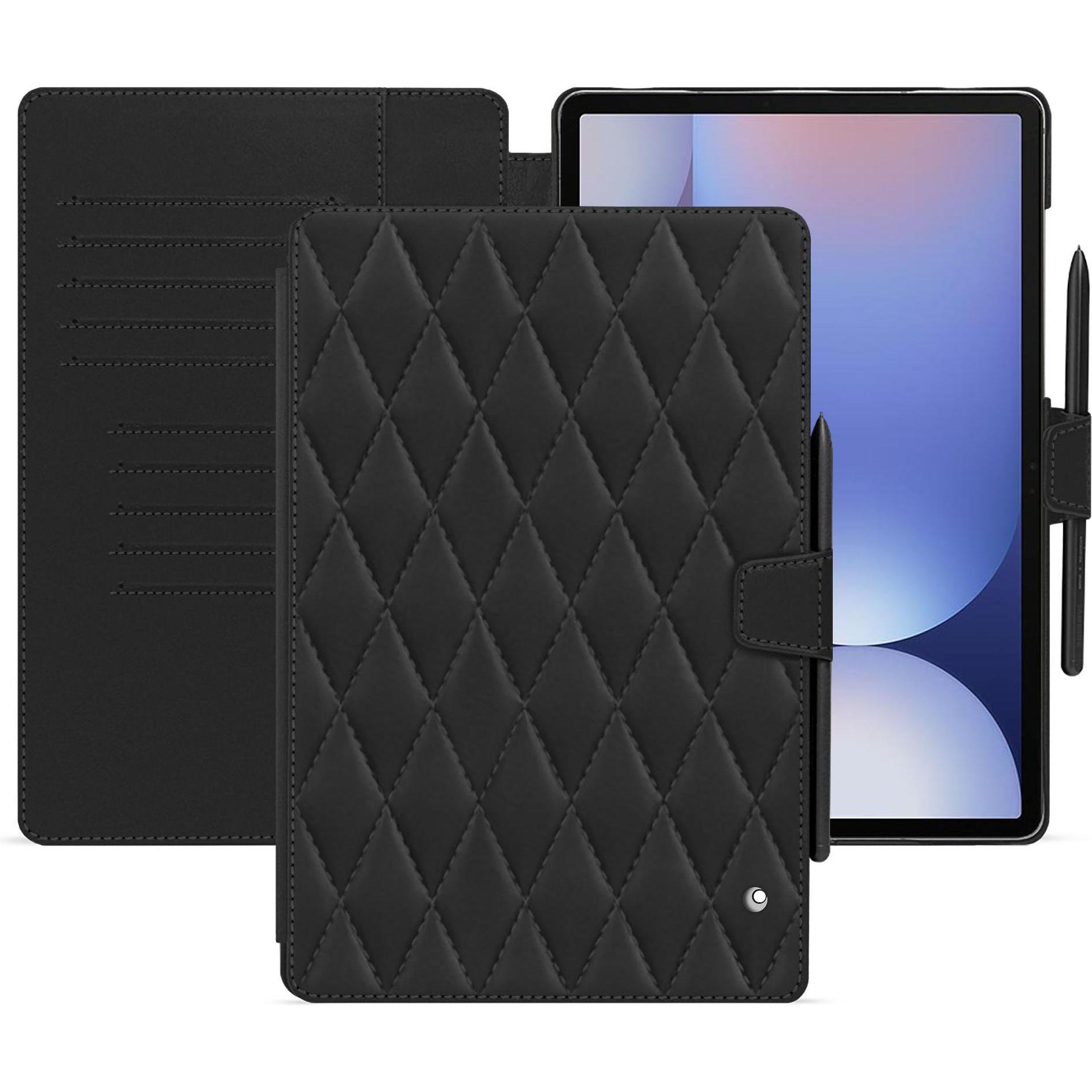 Noreve Lederschutzhülle für Samsung Galaxy Tab S10+ (Galaxy Tab S10+), Tablet Hülle, Schwarz