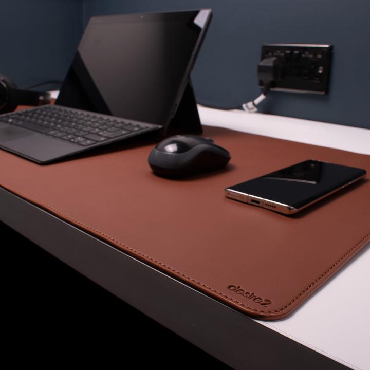 Actual product image Desire2 Prestige Pad Desk Mat 400x900mm Brown