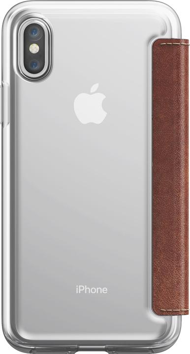 Produktbild Nomad Booklet Clear Folio braun (Apple iPhone X, Apple iPhone XS)