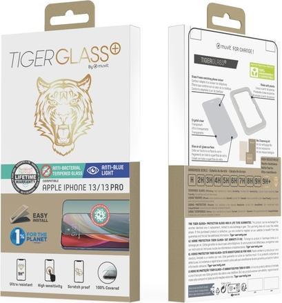 Immagine prodotto Muvit Vetro blindato, filtro per la luce blu, vetro protettivo (1 pz., Apple iPhone 13 Pro)