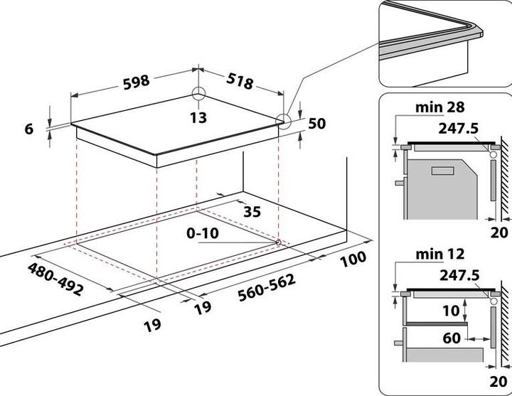 Image du produit Bauknecht BQ 5160S AL (59.80 cm, Table de cuisson à induction)