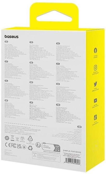 Actual product image Baseus Magnetic Mini (10000 mAh, 30 W, 38.50 Wh)
