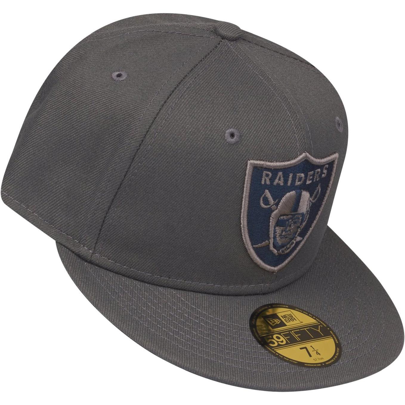 Thumbnail - New Era, Herren, Cap, 59Fifty Fitted Cap - NFL Las Vegas Raiders - 7 5/8, Grau, (7 5/8)
