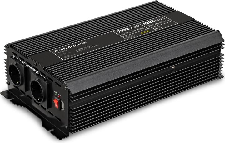 Actual product image Goobay Voltage Transformer 2000 W, Black