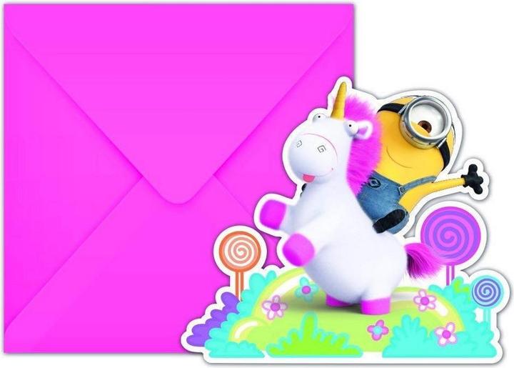 Produktbild Minions Einladungen 6erPack Karton Papier (6 Stk.)