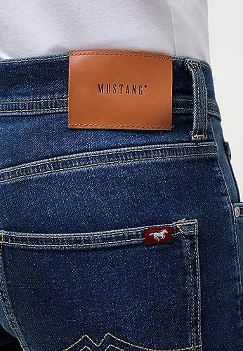 Actual product image Mustang Mid Rise Orlando Jeans Slim Fit Medium Blue Used (W30/L34)